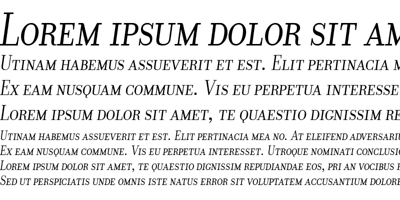 Sample of Donatora Display SC Italic