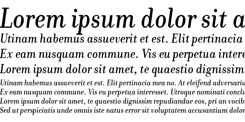 Sample of Donatora Medium Italic