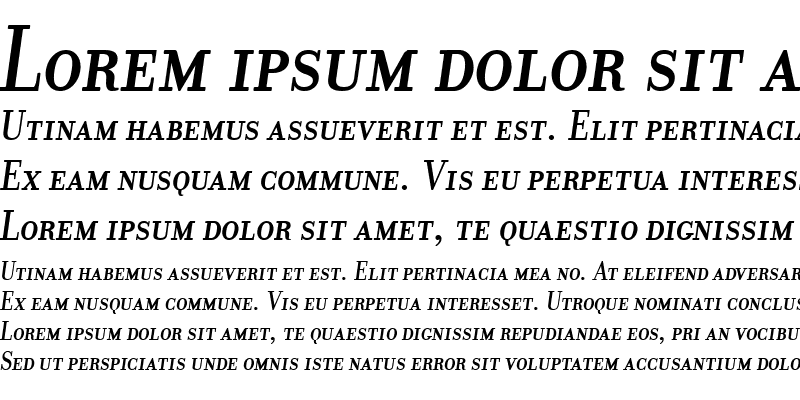 Sample of Donatora Medium SC Italic