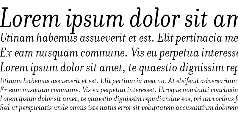 Sample of Donatora OSF Italic