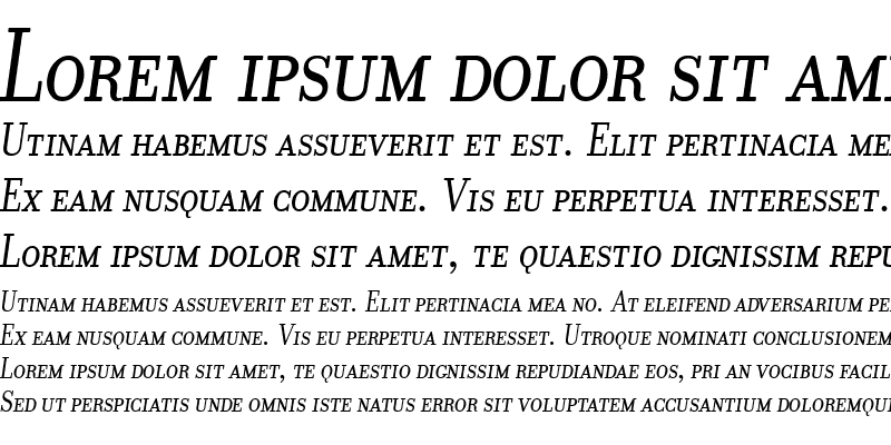 Sample of Donatora SC Italic