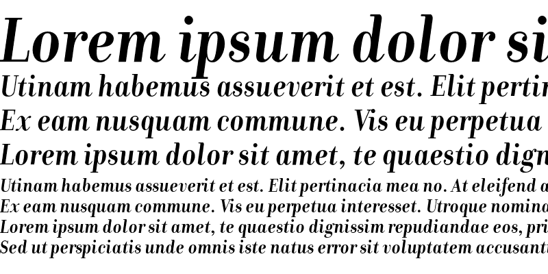 Sample of DonatoraDisplay Bold Italic