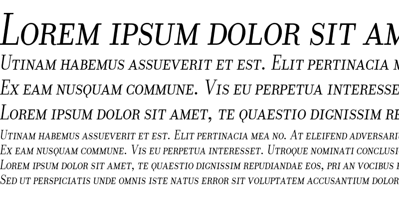 Sample of DonatoraDisplaySC Italic