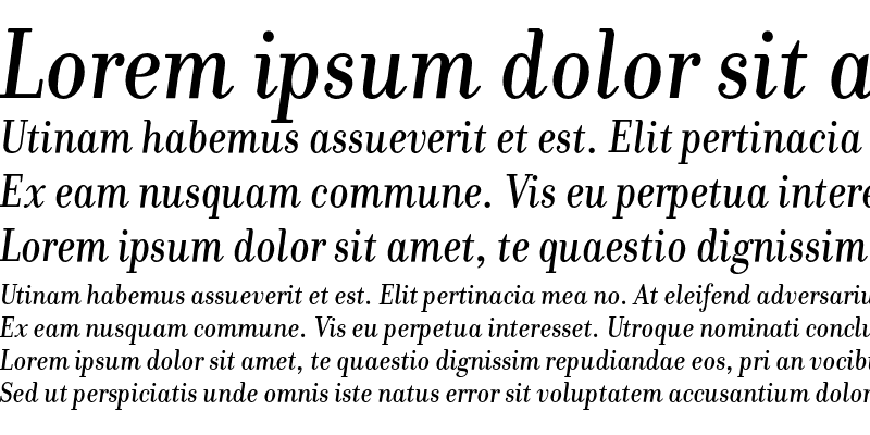 Sample of DonatoraMediumOSF Italic