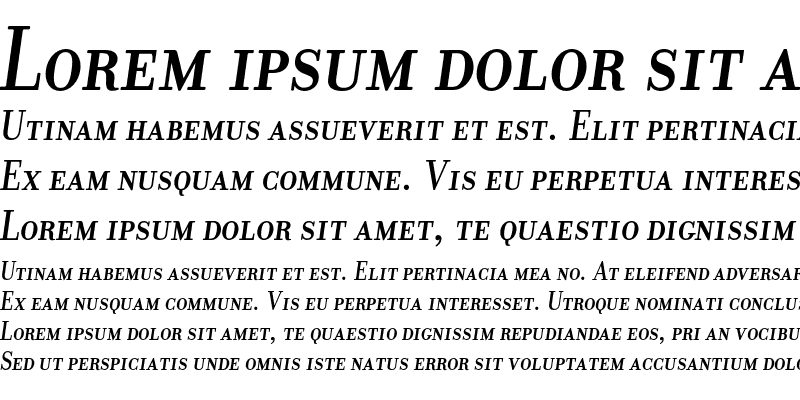 Sample of DonatoraMediumSC Italic