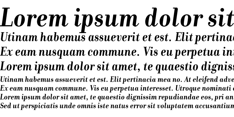 Sample of DonatoraOSF Bold Italic