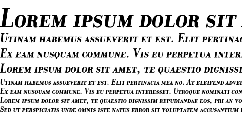 Sample of DonatoraSC Bold Italic