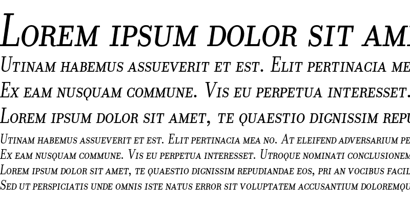 Sample of DonatoraSC Italic
