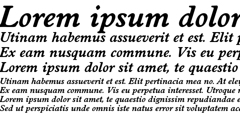 Sample of DonBecker Bold Italic