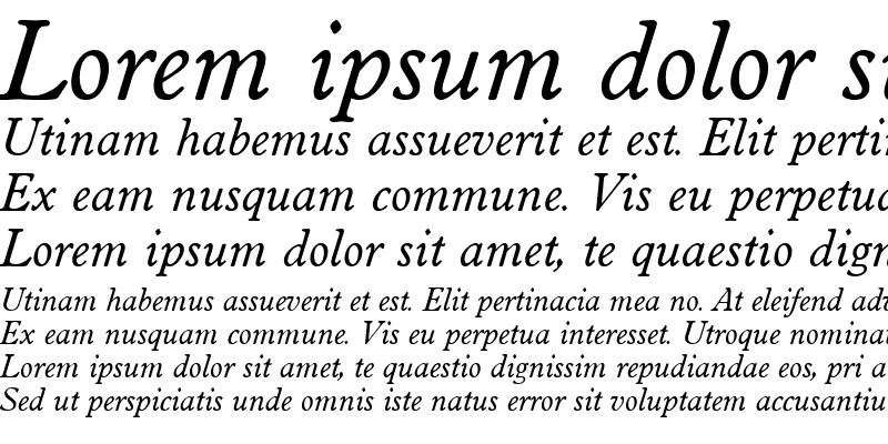 Sample of DonBecker Italic