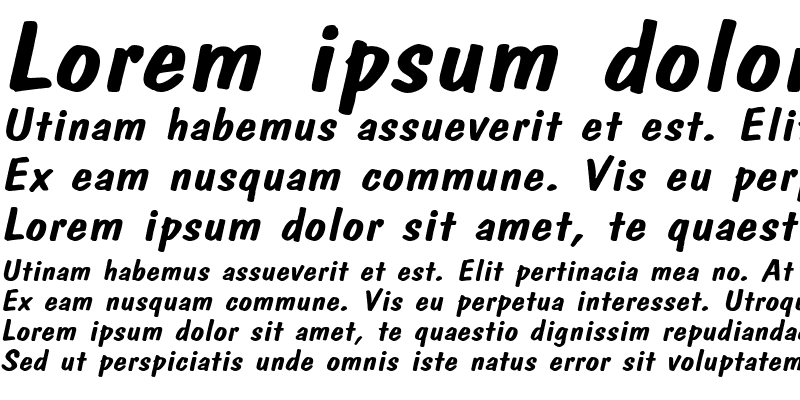 Sample of DonCasualExtended Italic