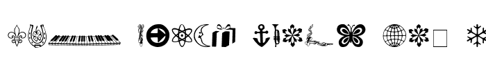 Preview of Doodle Dingbats One SSi Regular