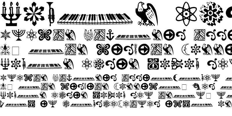 Sample of Doodle Dingbats One SSi