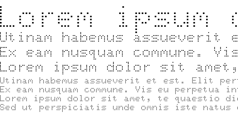 Sample of Dot-Matrix Normal