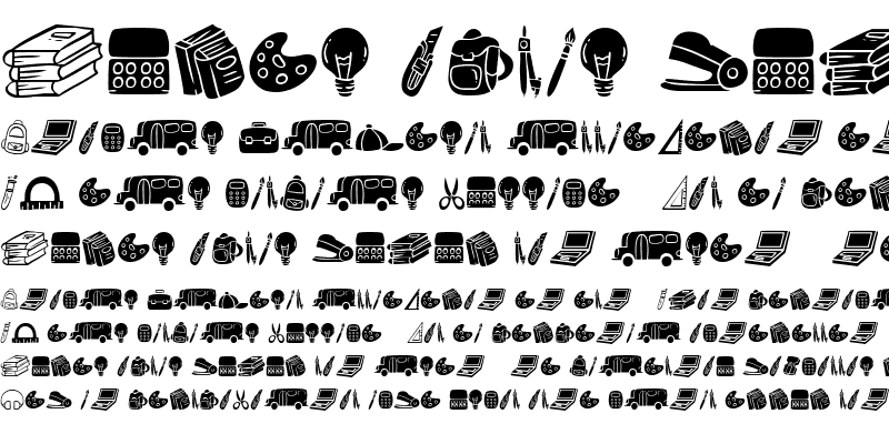 Sample of Dotuku Dingbats