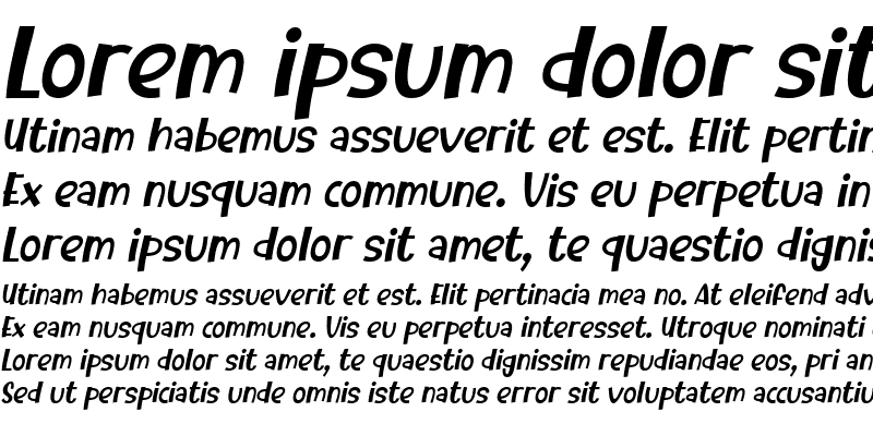 Sample of Dotuku Italic