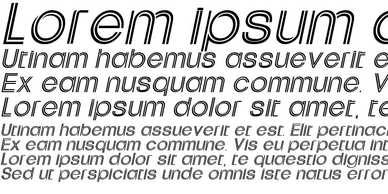Sample of Downtown Italic