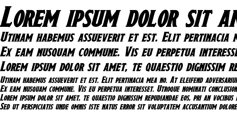 Sample of Draconis Bold Italic