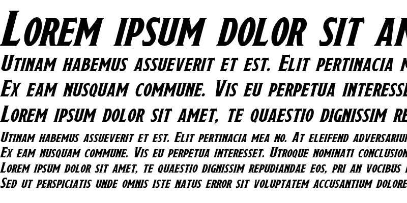 Sample of Draconis Italic