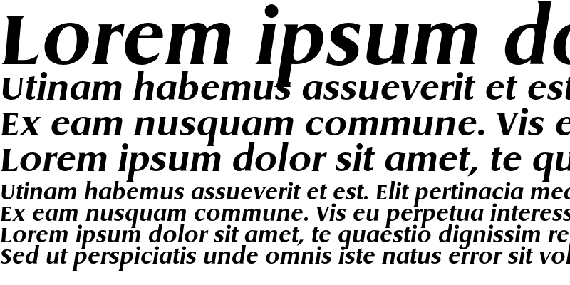Sample of DragonEF Bold Italic