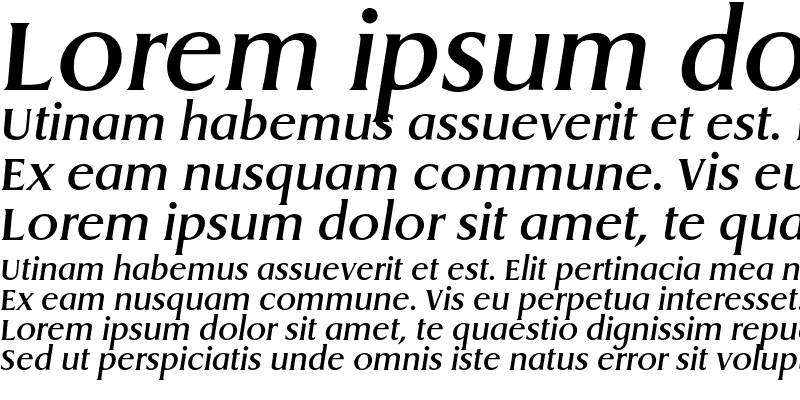 Sample of DragonEF Medium Italic