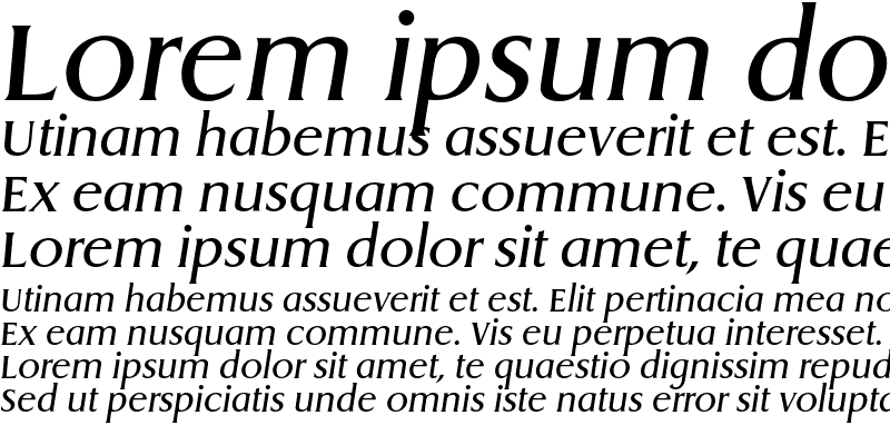 Sample of DragonEF Regular Italic