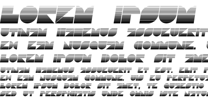 Sample of Drebiek Expanded Stripes Italic