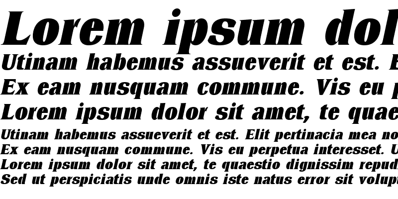 Sample of DresselBlack Italic