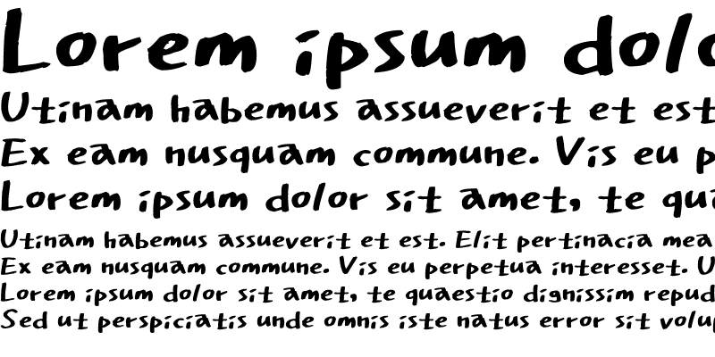 Sample of drfont_daraehand Regular