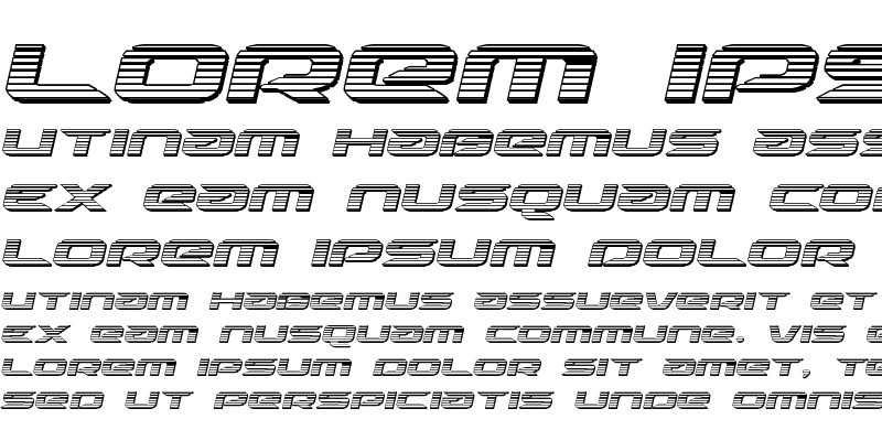Sample of Drive Chrome Italic