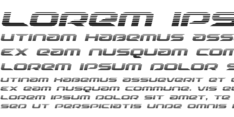 Sample of Drive Scanlines Italic