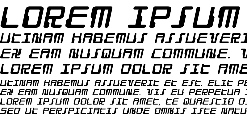 Sample of Droid Lover Expanded Italic