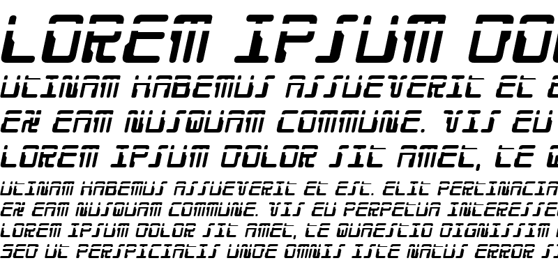 Sample of Droid Lover Laser Italic Italic