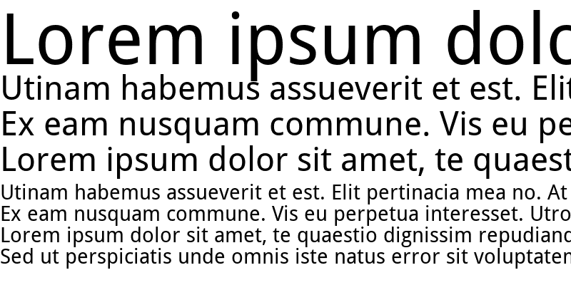 Sample of Droid Sans