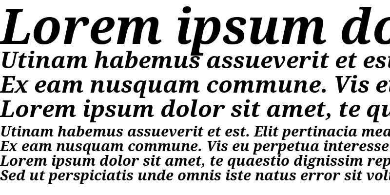 Sample of Droid Serif Bold Italic