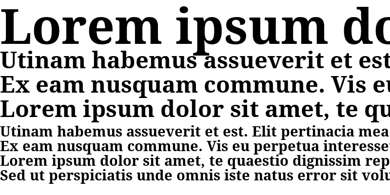 Sample of Droid Serif Bold