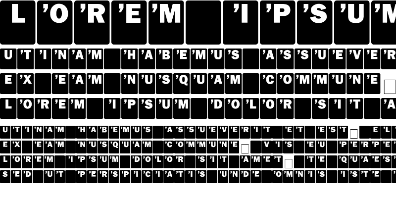 Sample of DropCaps-Sans Regular