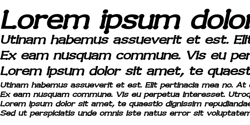 Sample of Drummon Bold Italic