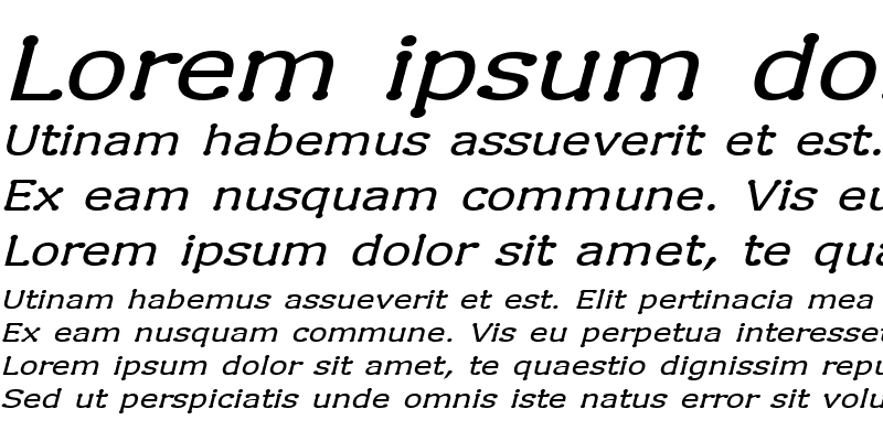 Sample of Drummon Italic