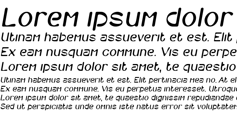 Sample of DS-Orange Italic