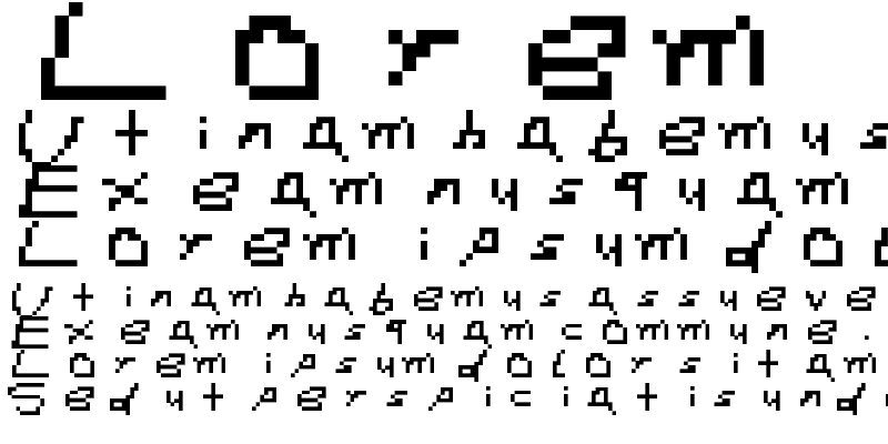 Sample of DSIO_FONT