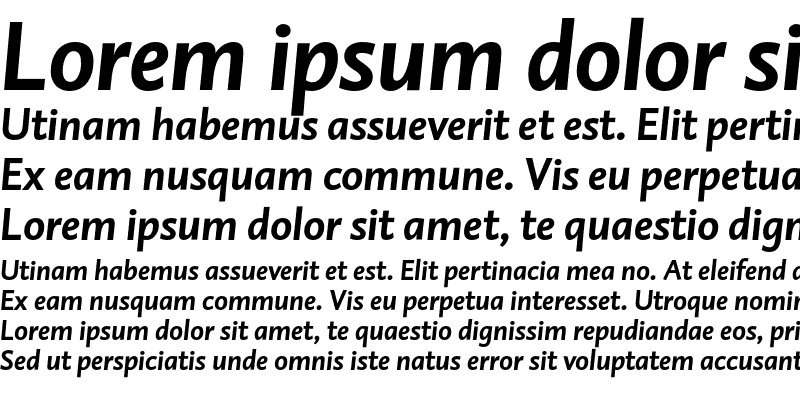 Sample of DTL Caspari ST Bold Italic