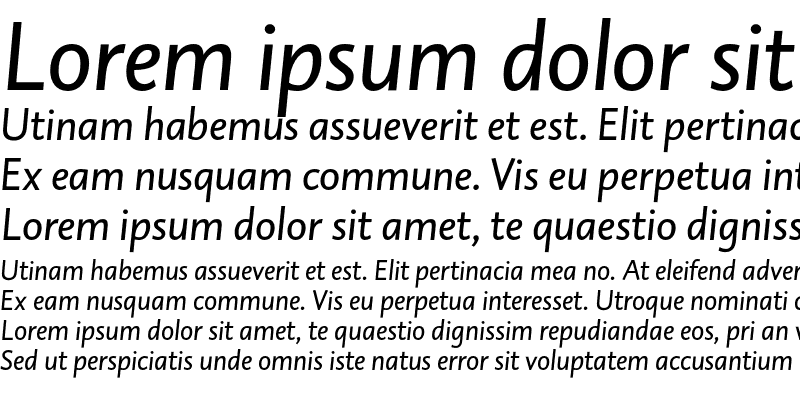 Sample of DTL Caspari ST Italic