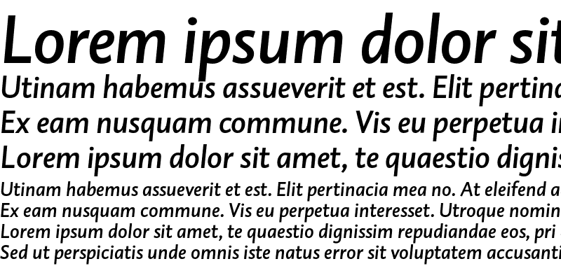 Sample of DTL Caspari ST Medium Italic