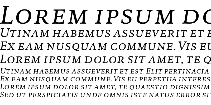 Sample of DTL Documenta T Caps Italic