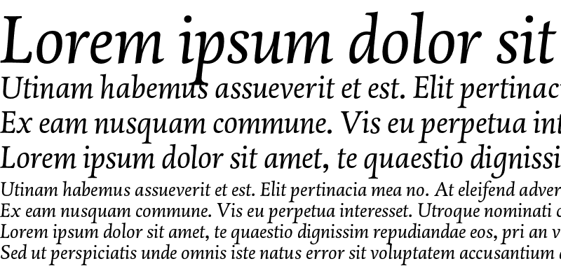 Sample of DTL Dorian ST Italic