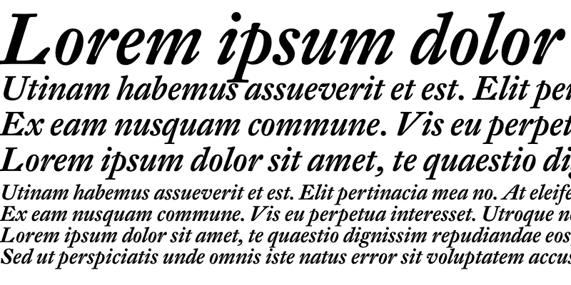 Sample of DTL Fleischmann ST Medium Italic