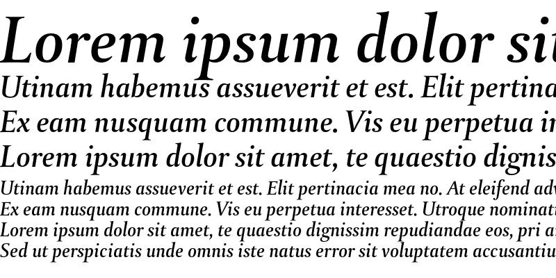 Sample of DTL Paradox ST Medium Italic