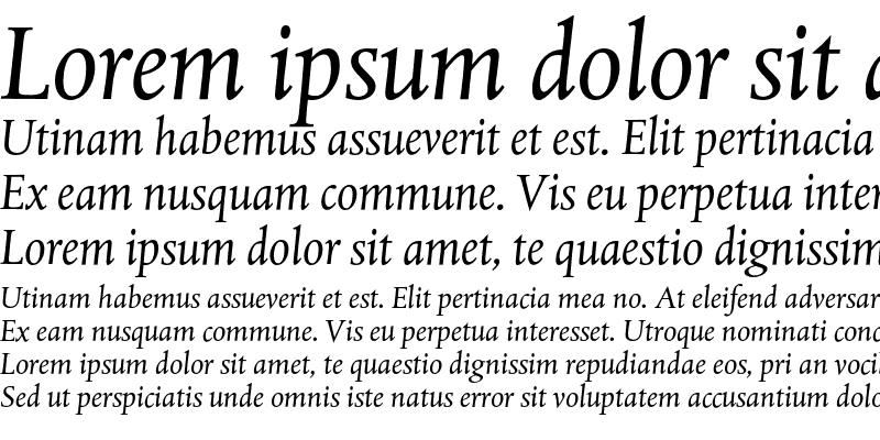 Sample of DTLAlbertinaT Italic