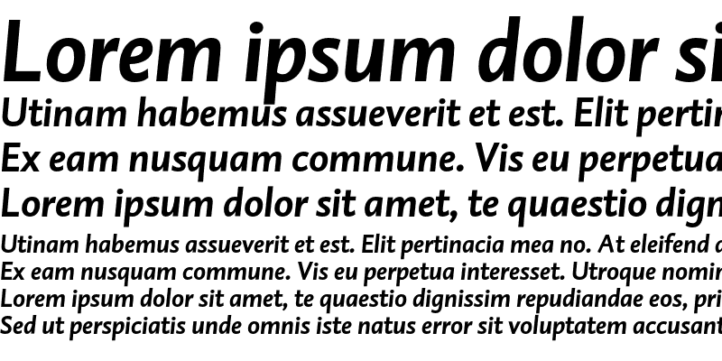 Sample of DTLCaspariST Bold Italic